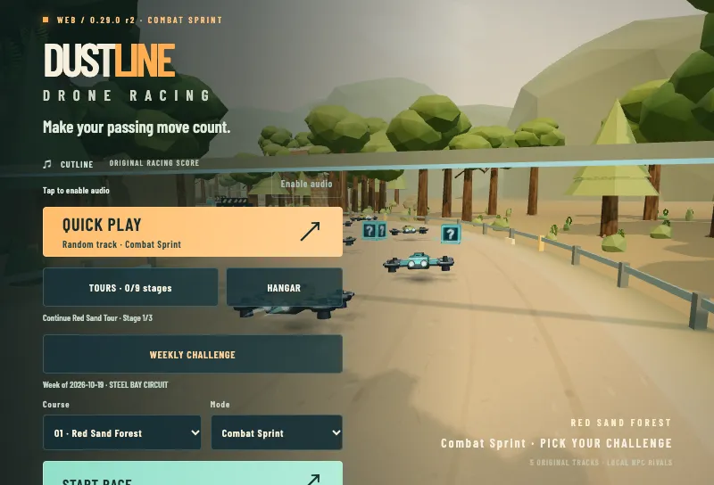 DUSTLINE: Combat Sprint gameplay screenshot 2