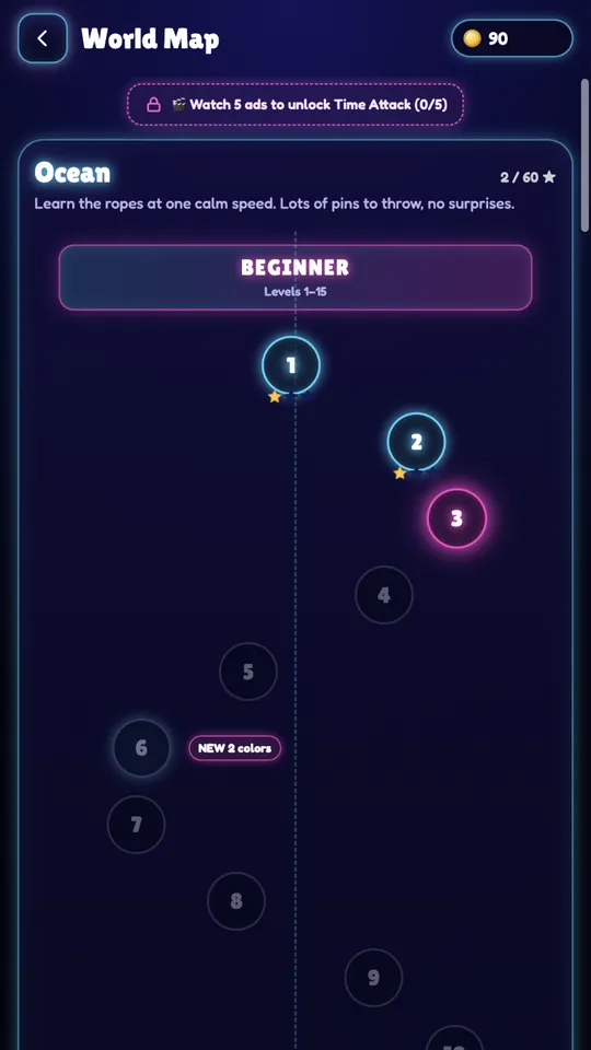Pin Spin: Wheel Shooter gameplay screenshot 2