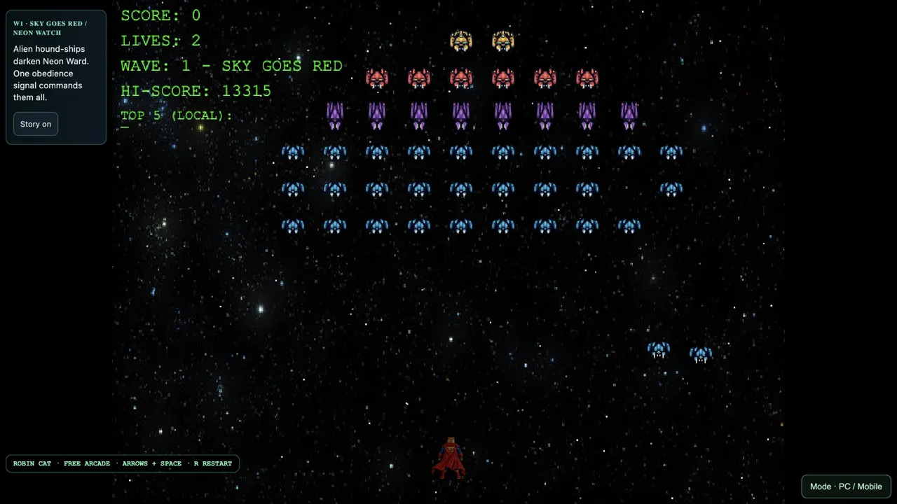 Super Inu — Galaxy King Dog gameplay screenshot 1