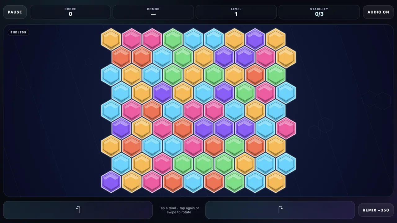 Triad Flux gameplay screenshot 1