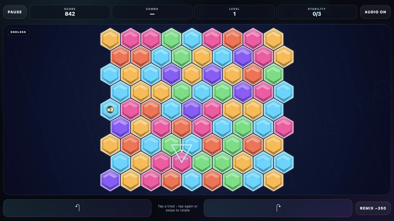 Triad Flux gameplay screenshot 2